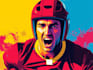 draw wpap pop art sport potrait