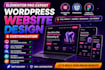 design or redesign elementor pro website