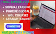 expertly  do purdue global courses, wgu, sophia courses