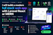 build a modern full stack web app with laravel react or mern