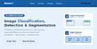 do image classification, object detection and image segmentation