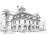 hand draw architectural sketches interior and exterior