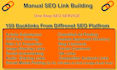 provide all in one manual SEO link building package
