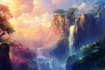 do fantasy background and landscape