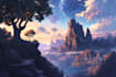 make illustration in fantasy and medieval style