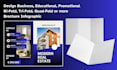 design trifold bifold quadfold brochure infographic