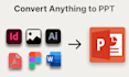 convert figma, PDF, ai, image to ms powerpoint