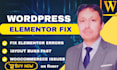 fix elementor errors and layout bugs fast