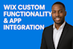 build advanced wix functionality, app integration, and custom velo code