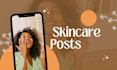 design aesthetic skincare canva posts