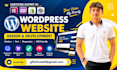 create a responsive wordpress website design and development