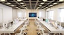 renovate office interior,cgi furniture render, computer lab setup,celling light