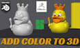 add color to 3d model stl, 3mf split part ready for bambu studio ams multicolor