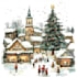 do christmas themed illustration for you