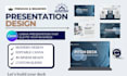 design modern business presentation and canva pitch deck presentation