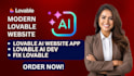 design modern lovable website,fix lovable,lovable ai website,lovable ai dev