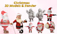 create high quality christmas 3d models and festive renders