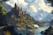 do fantasy background and landscape