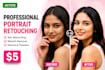 professionally retouch your portrait photos