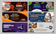 make a modern facebook cover and banner design