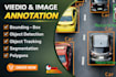 do data labeling, bounding box , image annotation for ai