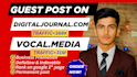 do guest post on digitaljournal,com vocal,media msn,com and apnews,com