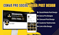 design social media posts, canva pro designs and templates