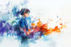 create a watercolor illustration