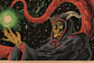 make vintage horror comic cover style
