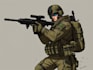 draw military concept art , monsters and characters