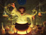 illustrate epic fantasy battle scene characters