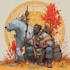 paint a character illustration in a fantasy world