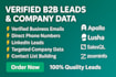 provide verified b2b leads with direct phone numbers and emails