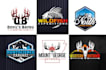 design modern outdoor hunting and logo