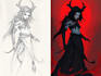 draw dark art illustration