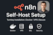 install and configure n8n self host on your vps by turnkey