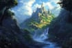 do fantasy background and landscape