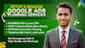 manage google ads campaigns for plumbing services