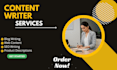 create professional and original website content