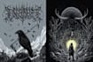 create darkart,black white artwork, occult, metal artwork