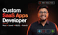 build a full stack multi tenant saas web app and flutter mobile app