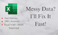 clean messy excel data professionally