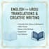 write english to urdu translation and creative urdu writings and urdu poetry