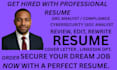 craft resume for grc analyst, data analyst cybersecurity, data science, business