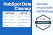 remove duplicates and clean your hubspot CRM for better automation