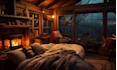 make cozy rain ambient with natural sound