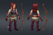 create stylized 3d character, n64 model, game model, npc model, weapon