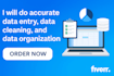 do data entry and cleaning
