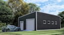 rebuild 3d modular house metal steel garage building prefab structure cantilever