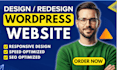 design, redesign, develop, update, clone, or customize wordpress website